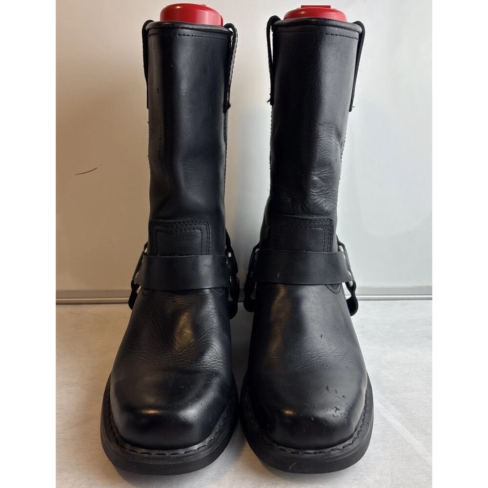 Demonia motorcycle boots harness boots black Size Men-10- Women-12